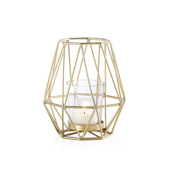 Torre & Tagus Other - Torre & Tagus New Metal Tea Light Holder Gold